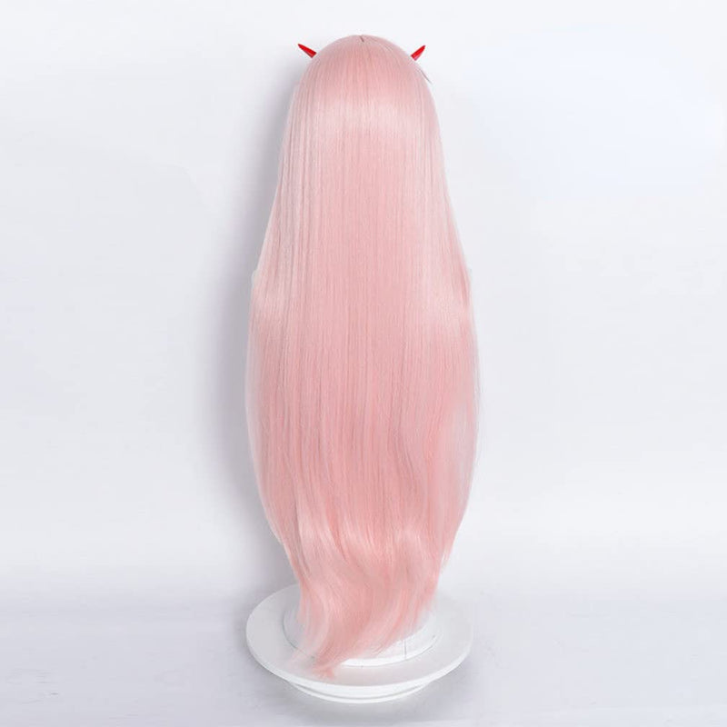 DARLING in the FRANXX 02  Zero Two with horns Cosplay Hair Wig
