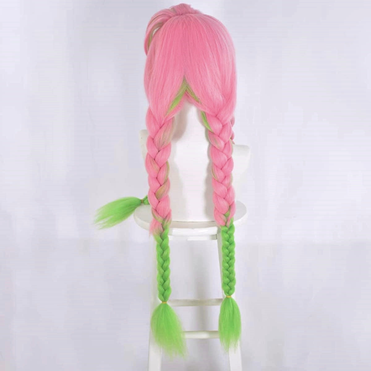 Demon Slayer- Mitsuri Kanroji Green Pink Cosplay Wig