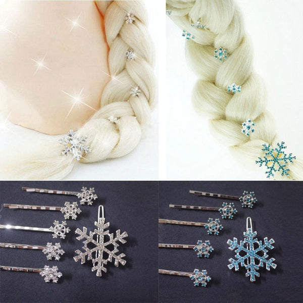 Frozen Snowflake Hair Clips - Ashlee Marie - real fun with real food