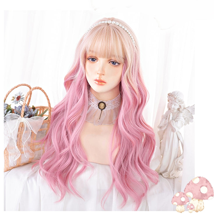 Sweetie Blush Long Wavy Pink Ombre - Lolita Wig