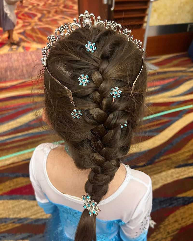 Frozen Elsa Snow Flakes Premium Hair Clips