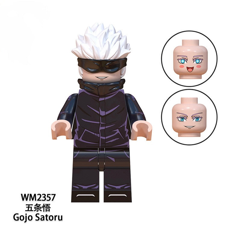 Jujutsu Kaisen Anime Gojo Saturo Yuji Itadori Nobara Lego Minifigure