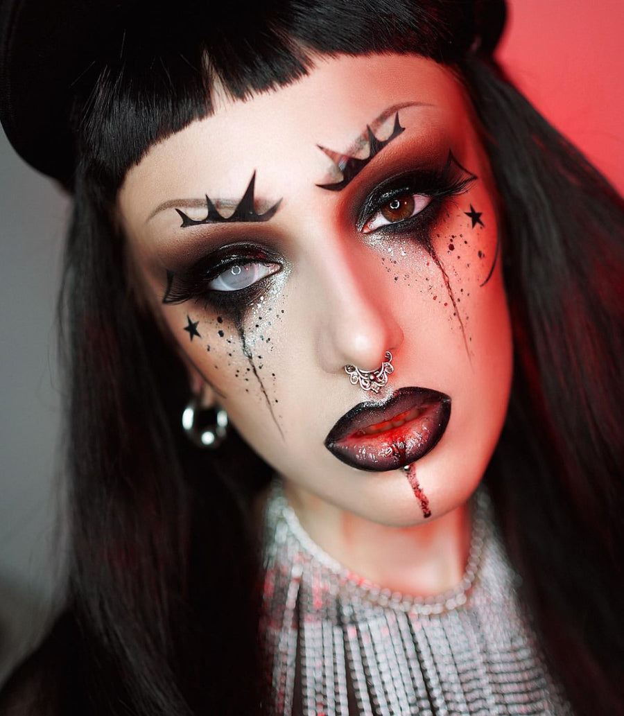 Kingdom White Contacts – Sheer Zombie Lenses with 25% Vision | Up to -6.00