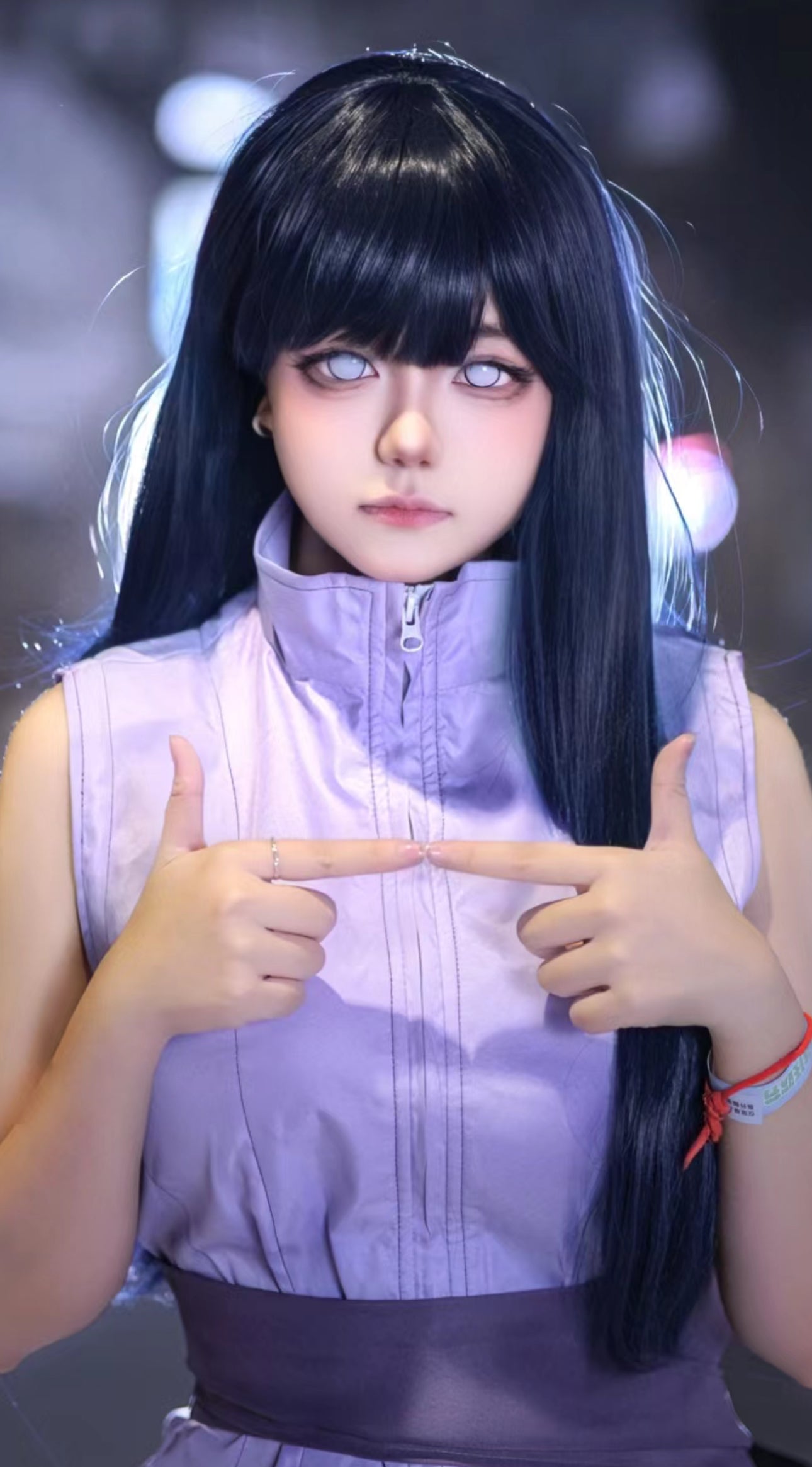 Hinata White Mesh Contacts – Naruto Cosplay Lenses with Prescription