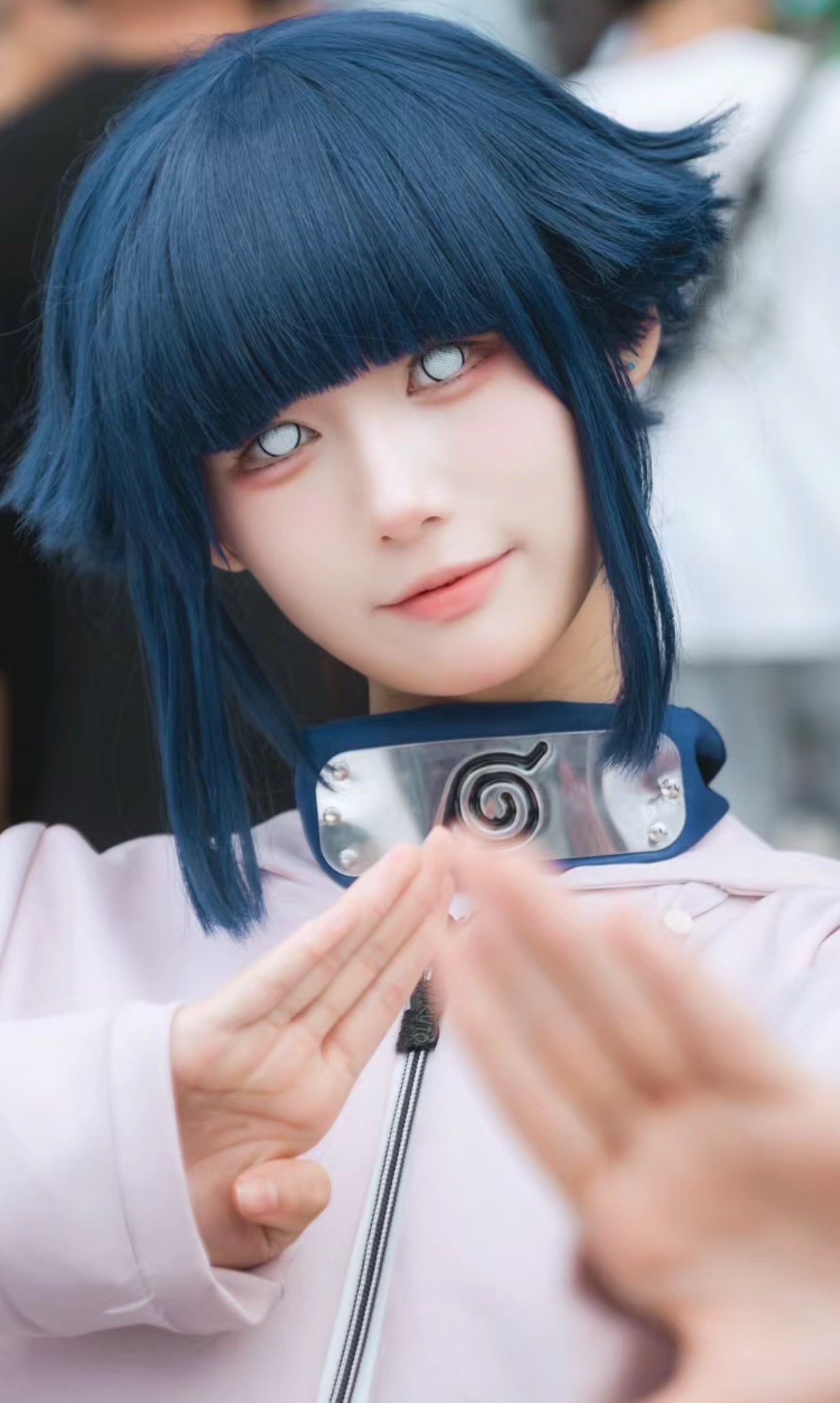 Hinata White Mesh Contacts – Naruto Cosplay Lenses with Prescription