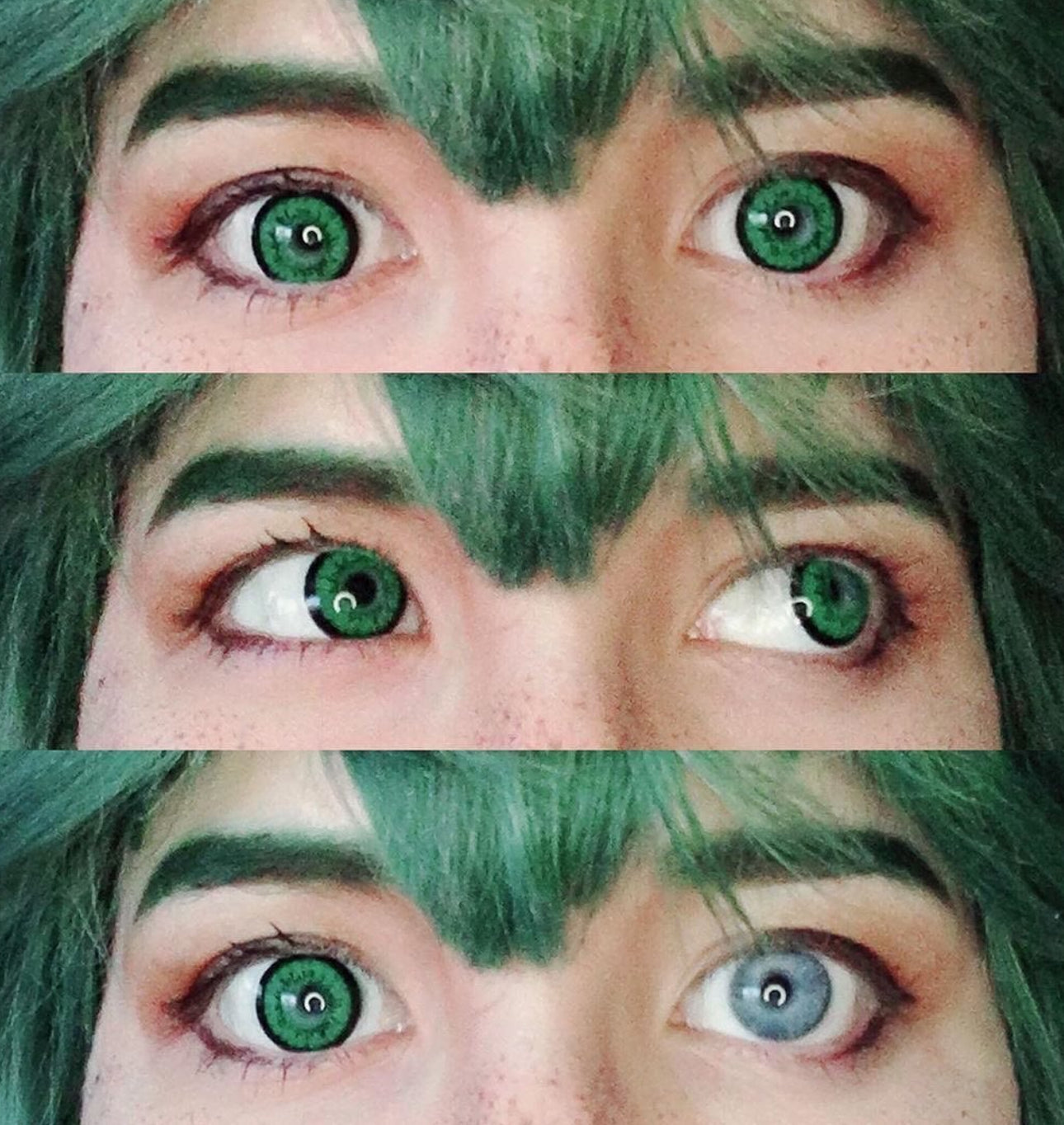 Dollyeye Green Cosplay Contact Lenses | Bright Green 14.2mm Full