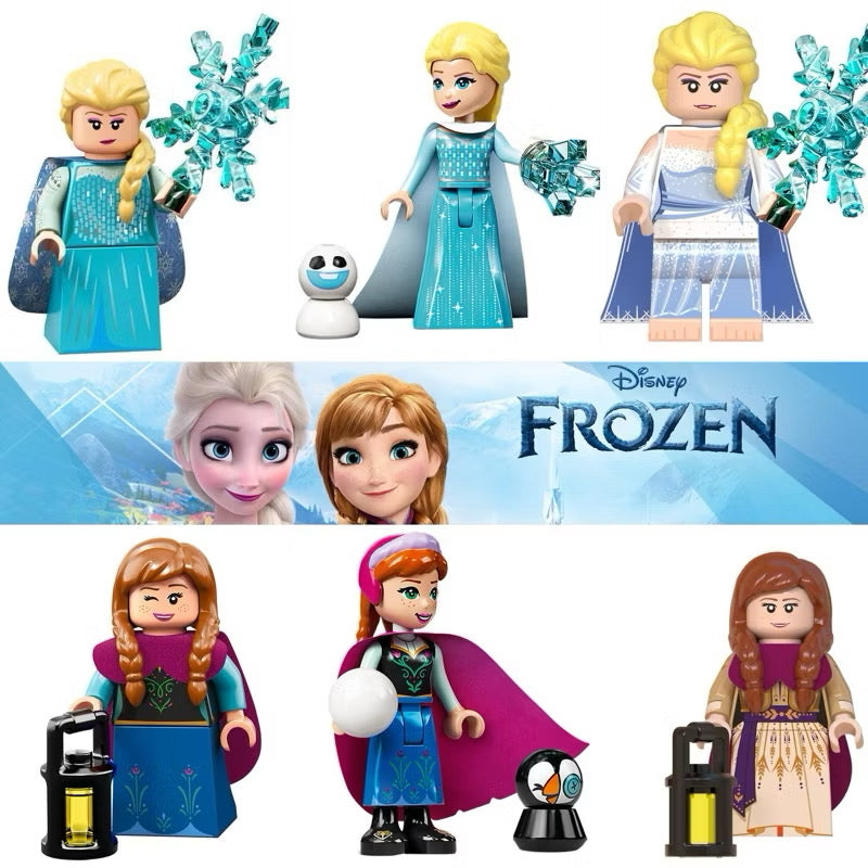 Frozen Princess Elsa and Anna Lego Minifigure