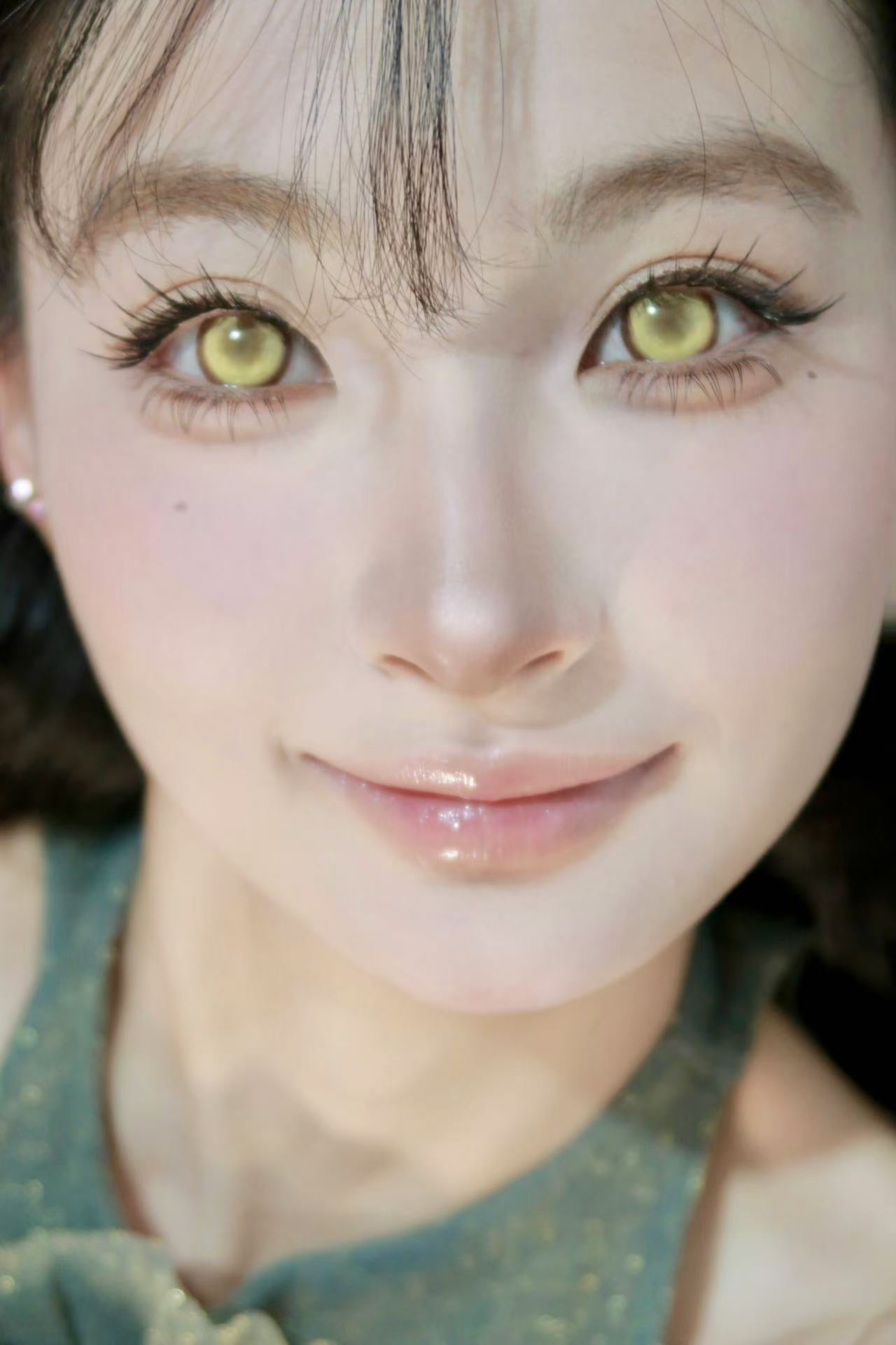BJD Crystal Gold Contact Lenses – Intense Gold, Full Eye Effect