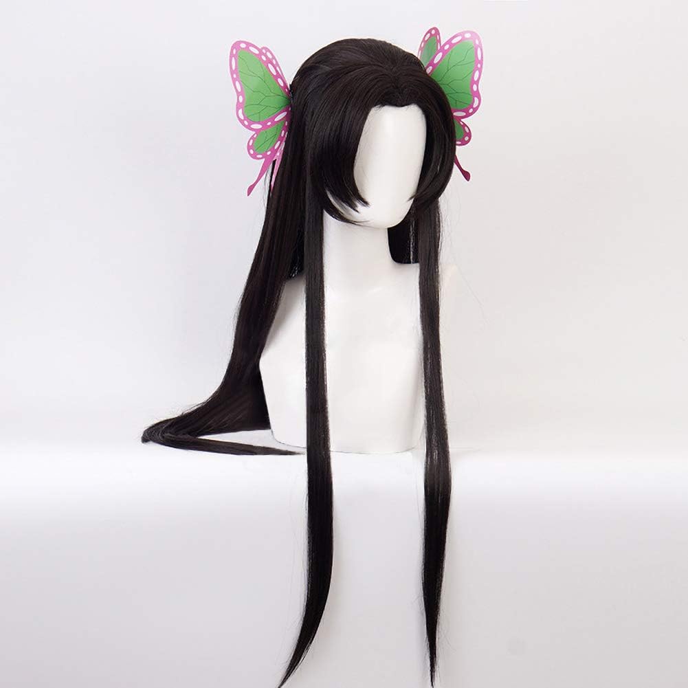 Demon Slayer - Kanae Kocho Heat Resistant Black Cosplay Wig