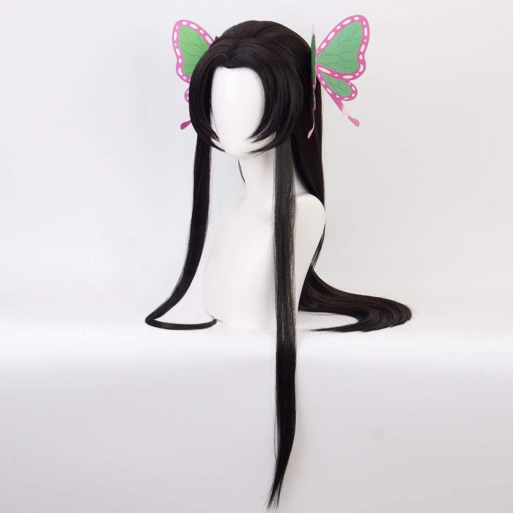 Demon Slayer - Kanae Kocho Heat Resistant Black Cosplay Wig