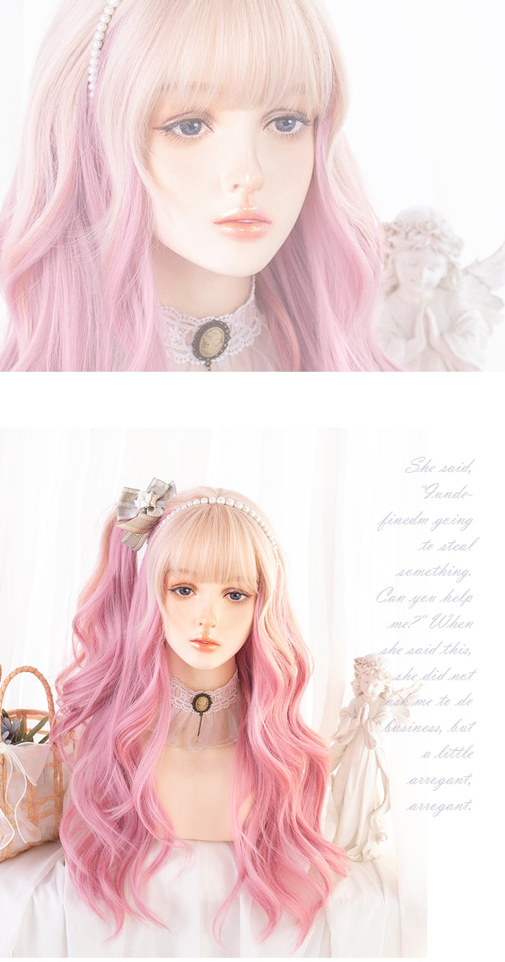 Sweetie Blush Long Wavy Pink Ombre - Lolita Wig