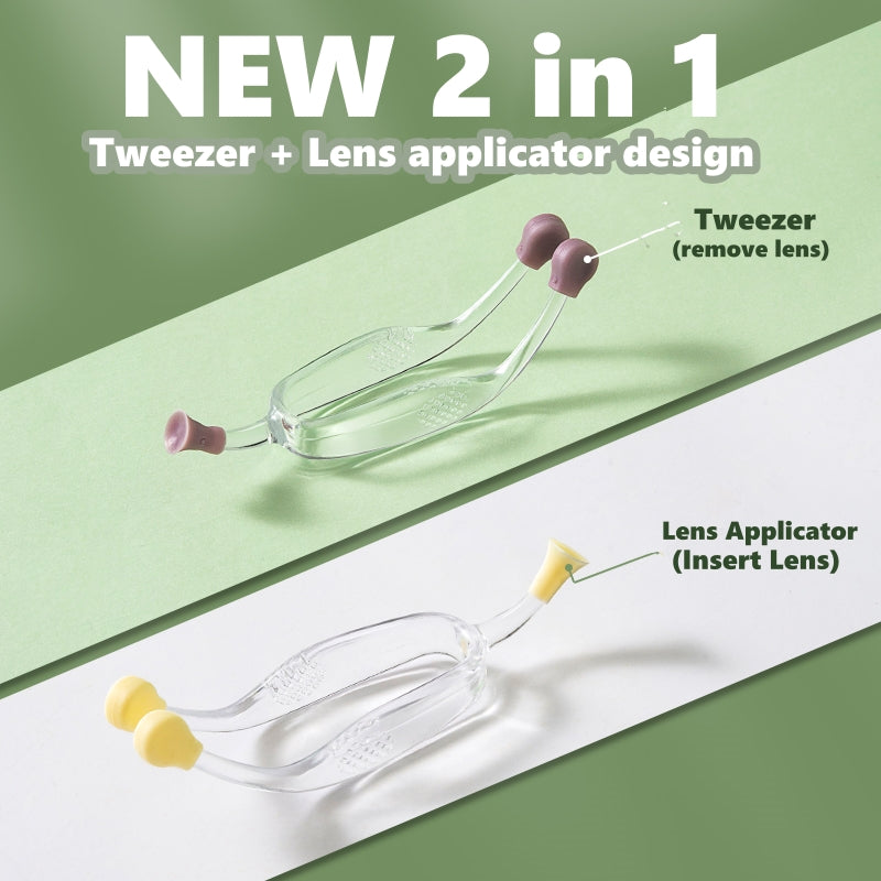 NEW 2 in 1 Lens Applicator & Tweezer
