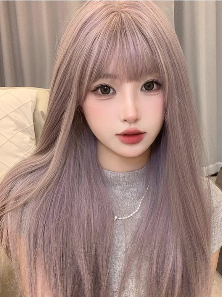 64cm Sweet Yam Purple Long Straight Hair