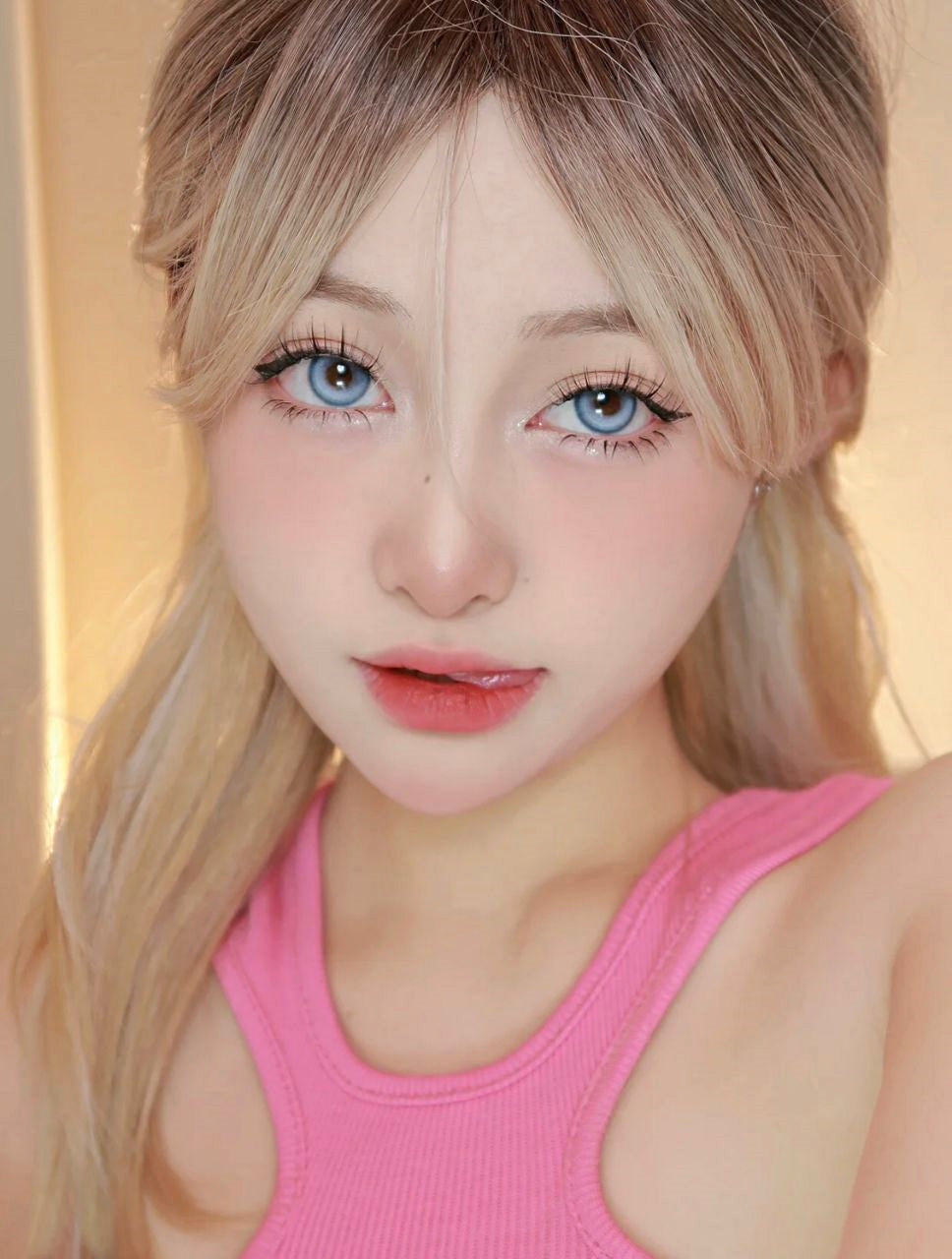 Ohmykitty4u - Anime eyes makeup Tutorial 👁Contacts : Sweet Escape Blue💙  Diameter 16mm #ohmykitty4u #omksweetescapeblue #bluecontacts #blueeyes  #contacts #circlelenses