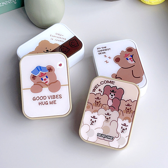 Good Vibes Beary Bears Contact Lens Case Kit (4 designs)