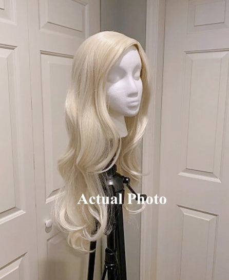 Frozen Princess Elsa Premium Adult Blonde Cosplay Hair Wig