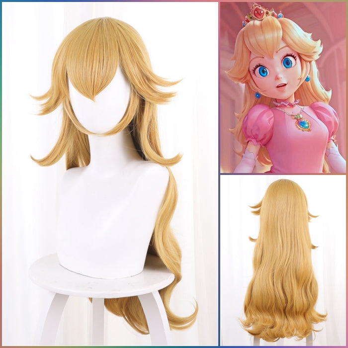 Princess Peach Super Mario Cosplay Hair Wig
