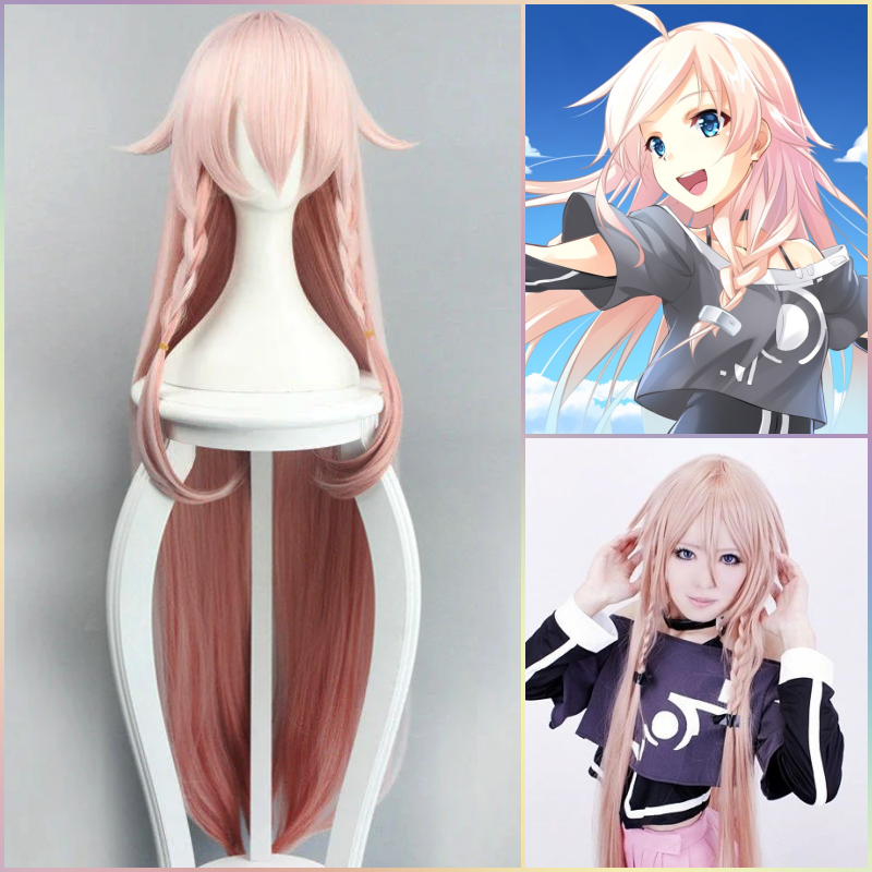 Vocaloid 3 - IA Pastel Pink Gradient Long Hair Cosplay Wig