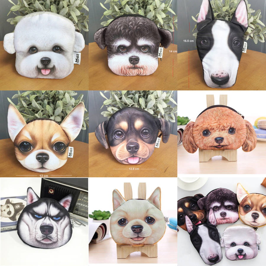 Dog Coin Zipper Pouch