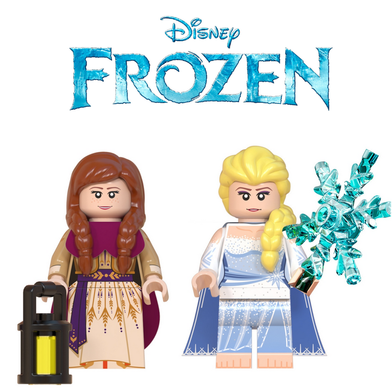 Frozen Princess Elsa and Anna Lego Minifigure