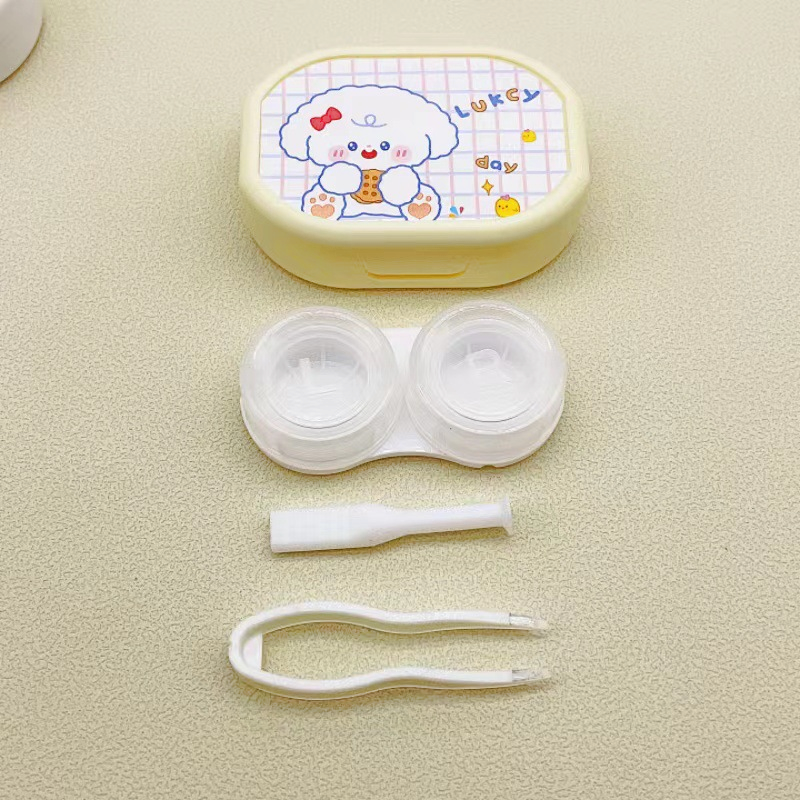 Kit de estuche para lentes de postre dulce y pastel colorido