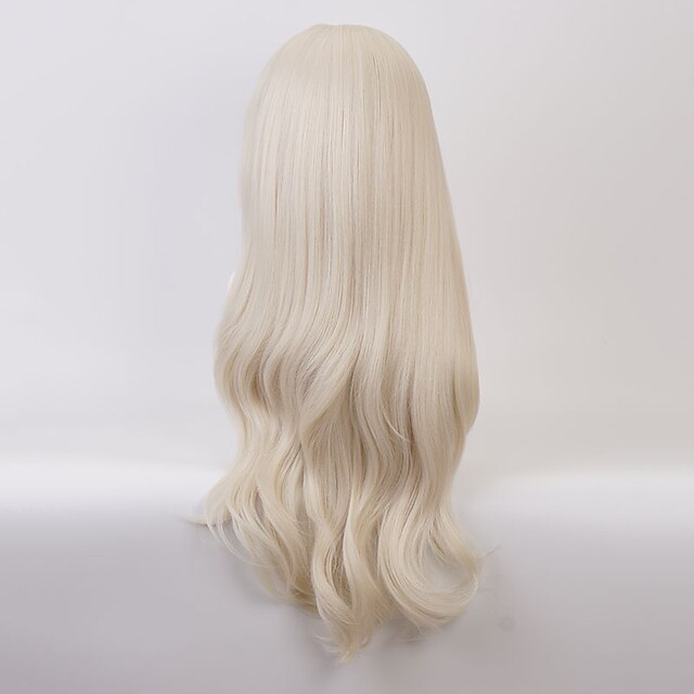 Peluca de pelo de cosplay rubia adulta premium Elsa princesa congelada