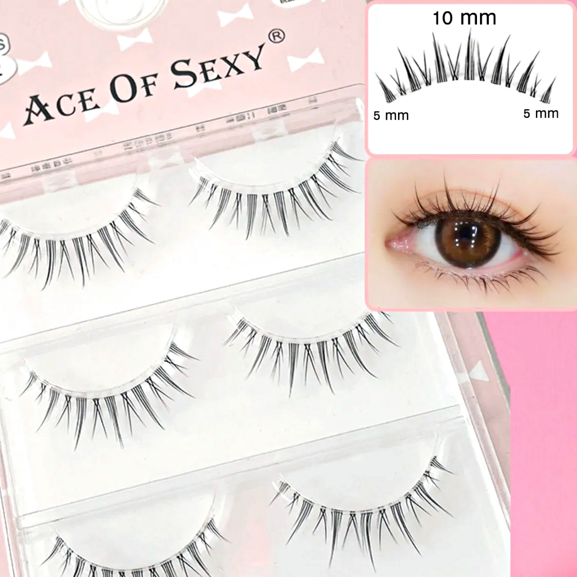 Japan Best seller 3D False eyelashes 5 Pairs (Natural)