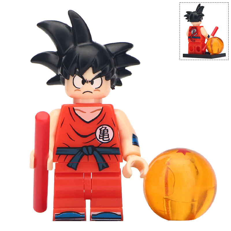 Dragon Ball Z Goku Vegeta Gohan Krillin Majin Buu Lego Mini Figure