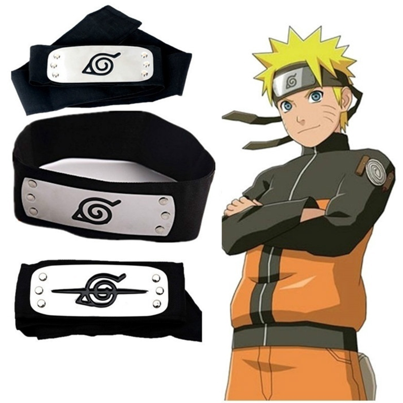 Naruto Boruto Uzumaki Wig and Headband Leaf Village Logo Cosplay Hair Wig