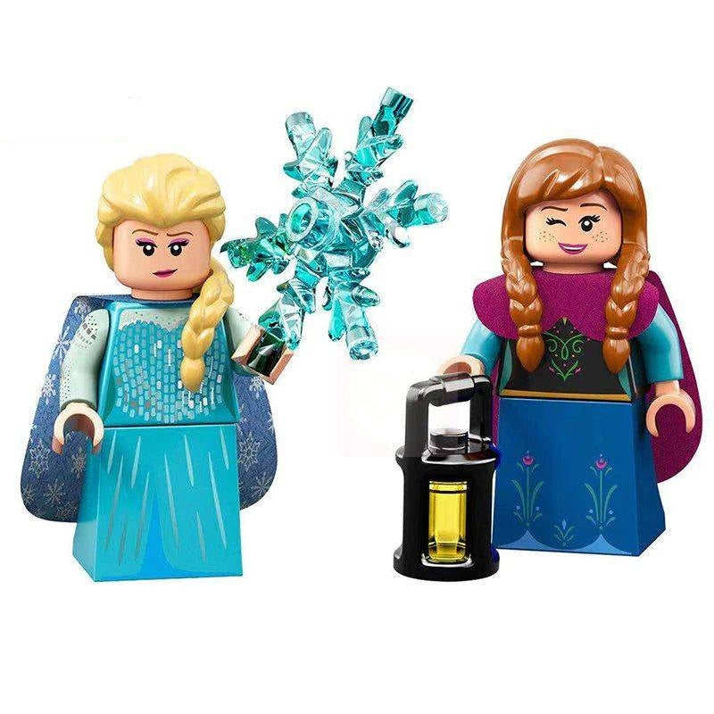 Frozen Princess Elsa and Anna Lego Minifigure