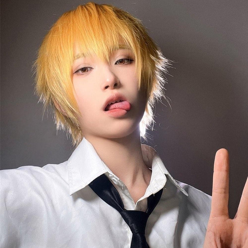 Chainsaw Man Denji 30cm Short Blonde- Cosplay Wig