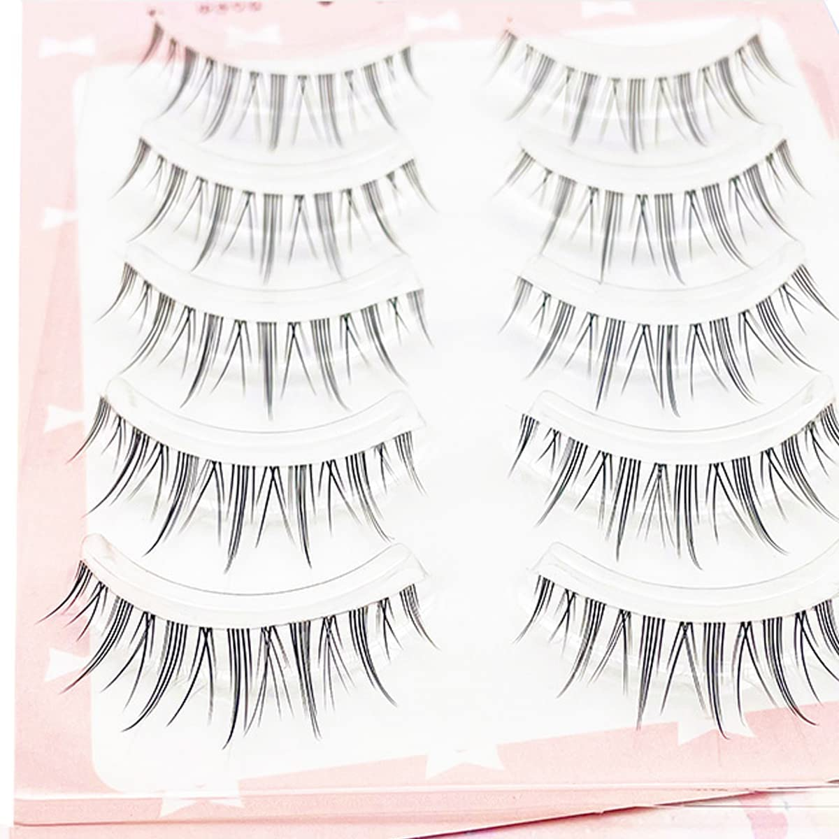 Japan Best seller 3D False eyelashes 5 Pairs (Natural)