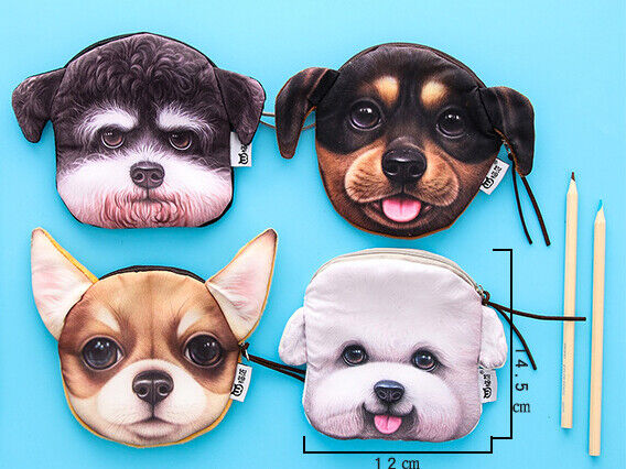 Dog Coin Zipper Pouch