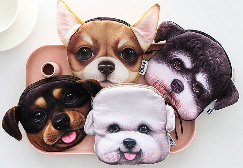 Dog Coin Zipper Pouch