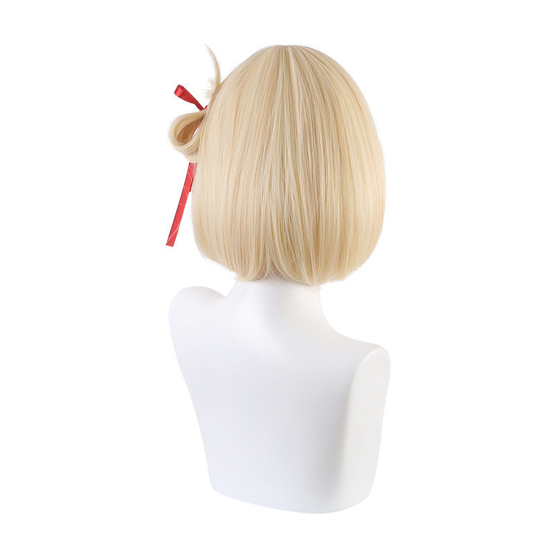 Lycoris Recoil- Nishikigi Chisato Cosplay Wig (include Red Ribbon)