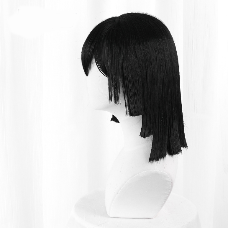 Demon Slayer- Obanai Iguro Black Hair Cosplay Wig