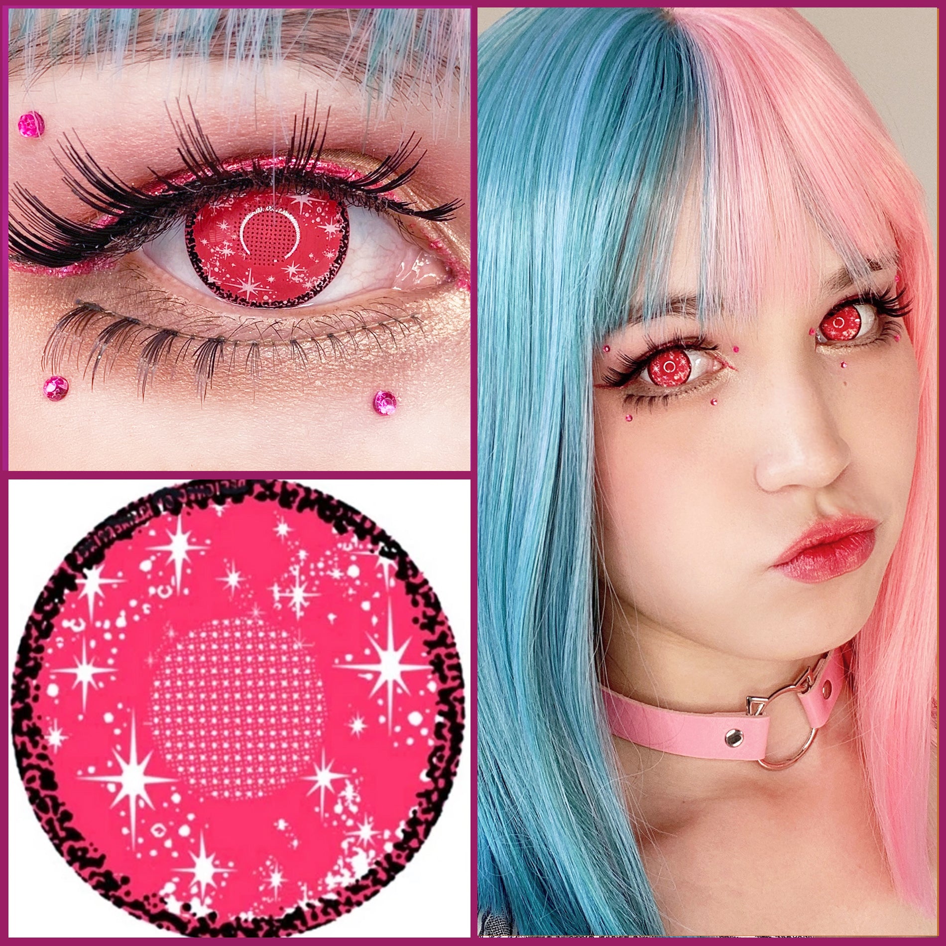 Anime Sparkle Mesh Pink