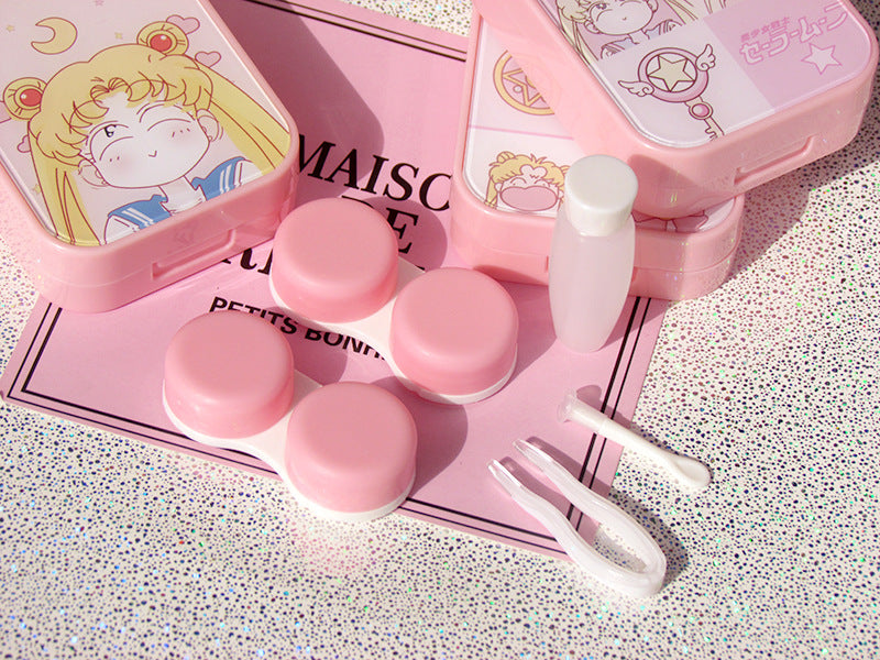 Adorable kit de estuche para lentes de contacto Sailor Moon (x2 estuches para lentes)