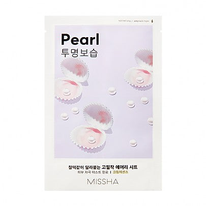 [Missha] Airy Fit Sheet Mask (Pearl)  x 1pc - Ohmykitty Online Store