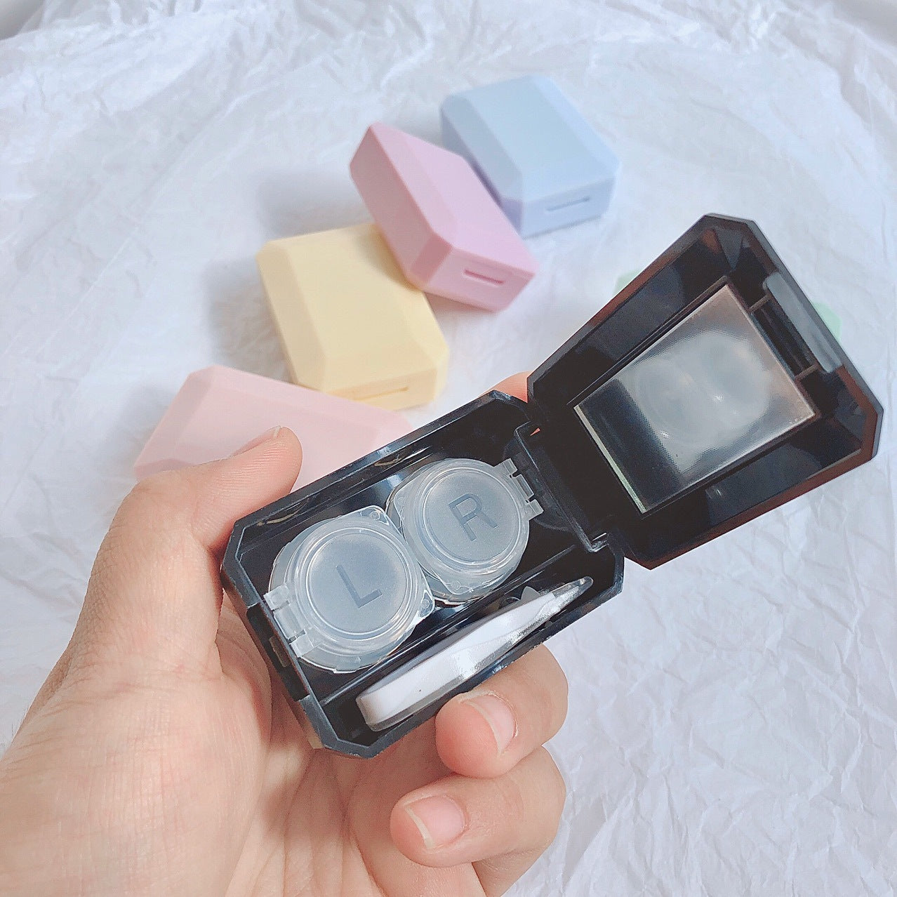 Miniature Compact Macaron Case Kit