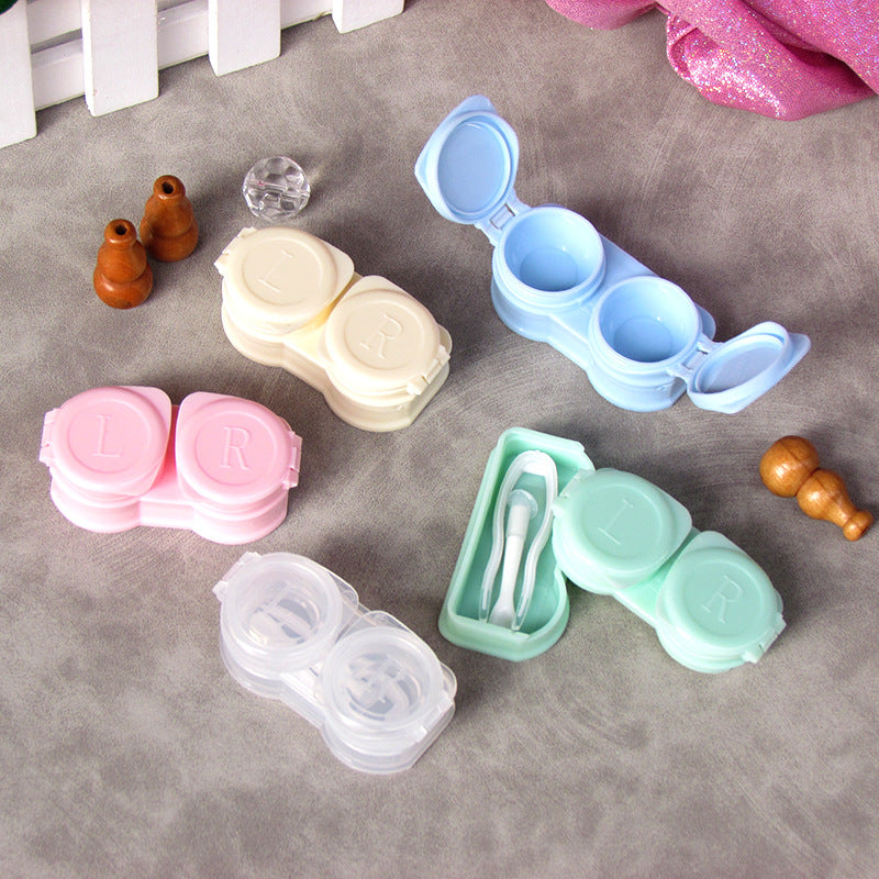 Handy Macaron Color Contact Lens Case + Lens Applicator