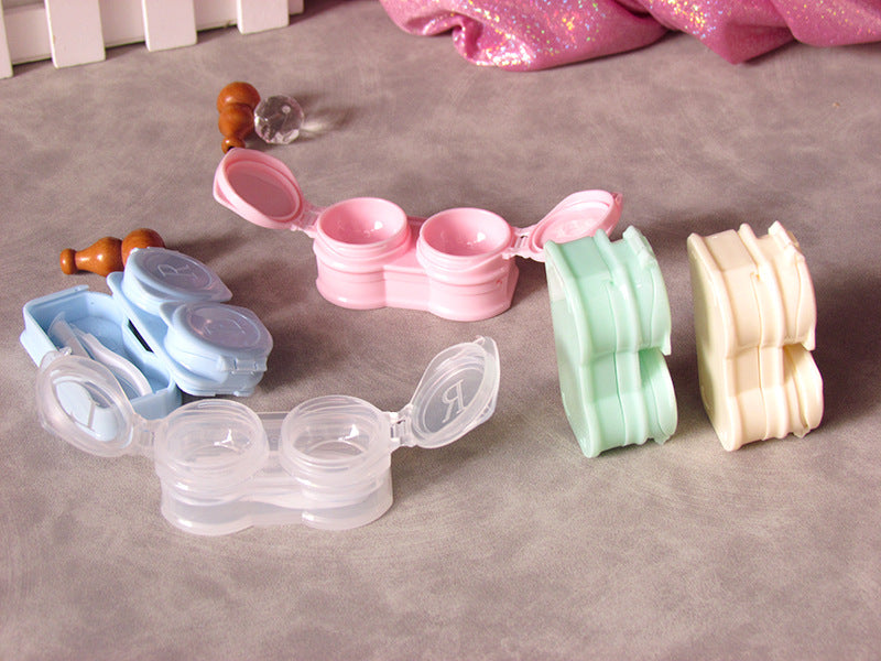 Handy Macaron Color Contact Lens Case + Lens Applicator