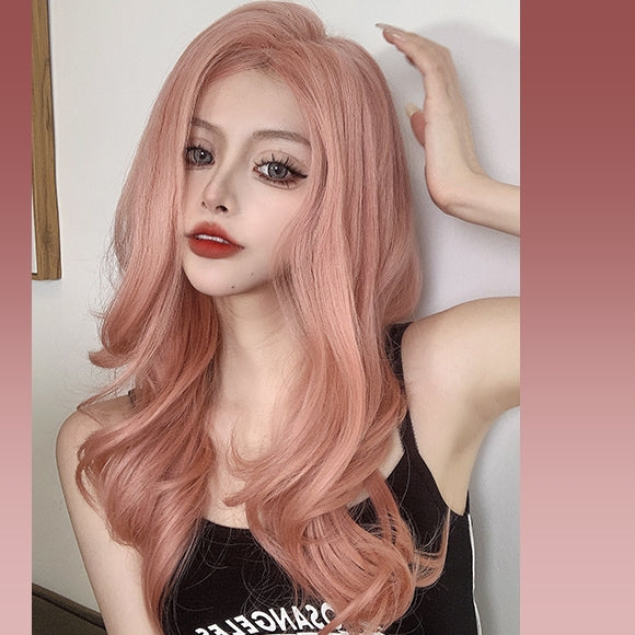 Lace Front] Harper (65cm Long Rose Gold Wavy Wig) - Natural Wig