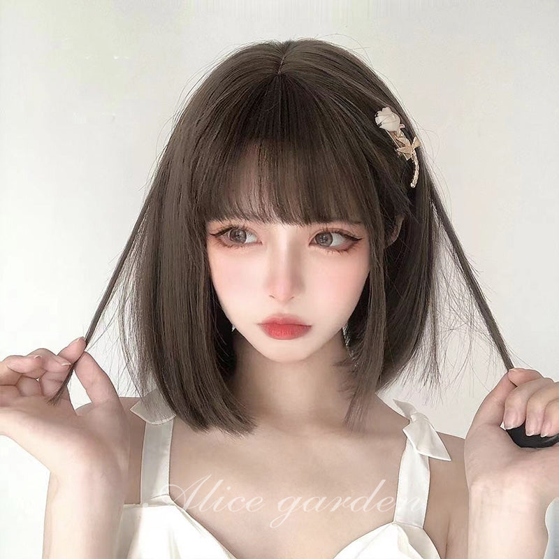 Loli Loli (32cm Natural Brown Bob Hair with Bangs) - Natural Wig