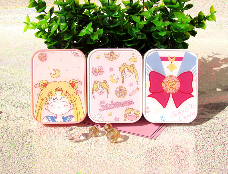 Adorable kit de estuche para lentes de contacto Sailor Moon (x2 estuches para lentes)