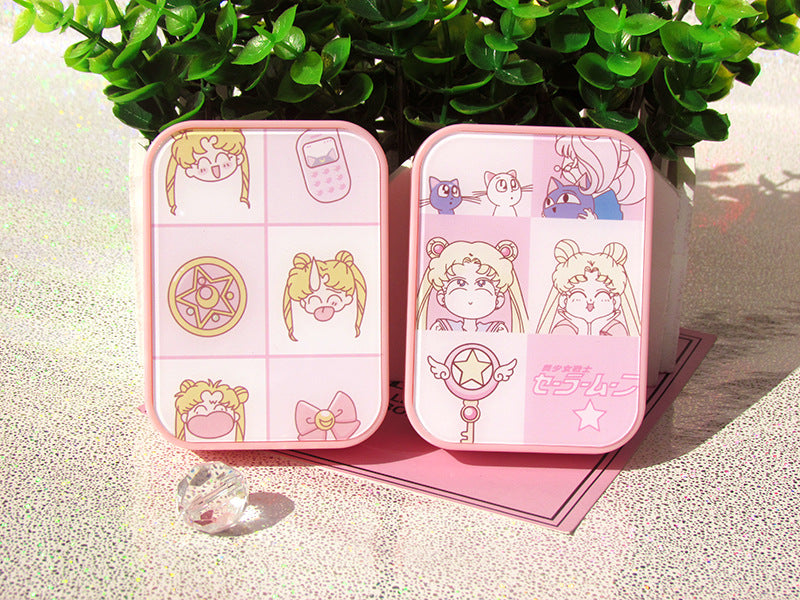 Adorable kit de estuche para lentes de contacto Sailor Moon (x2 estuches para lentes)