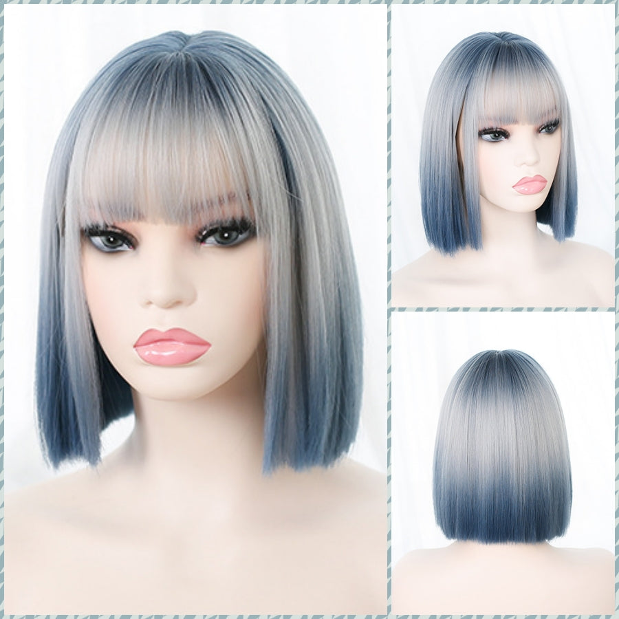 Becky (Blue Silve Ombre) - Lolita Wig