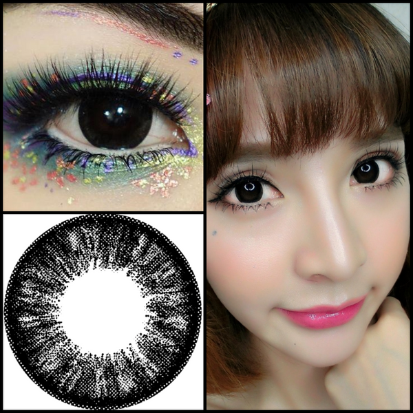Premier Black Contacts | 15mm Simple Everyday Black Lenses