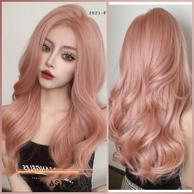 [Lace Front] Harper (65cm Long Rose Gold Wavy Wig) - Natural Wig