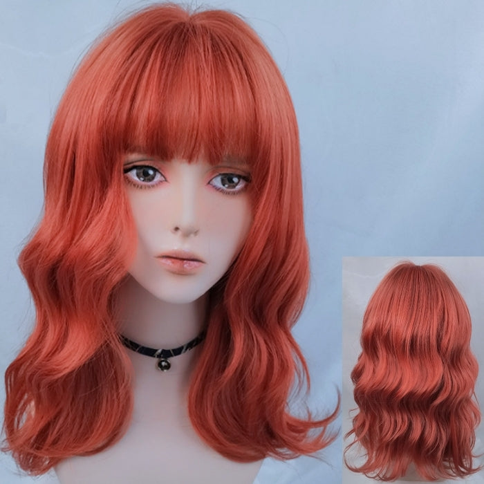 Autumn (50cm Medium Length Wavy Red Hair) - Natural Wig